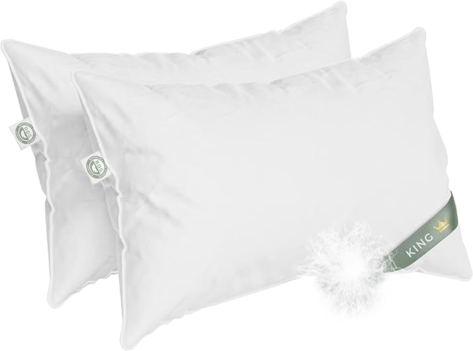 800FP European Dream 100% Goose Down Bed Pillow