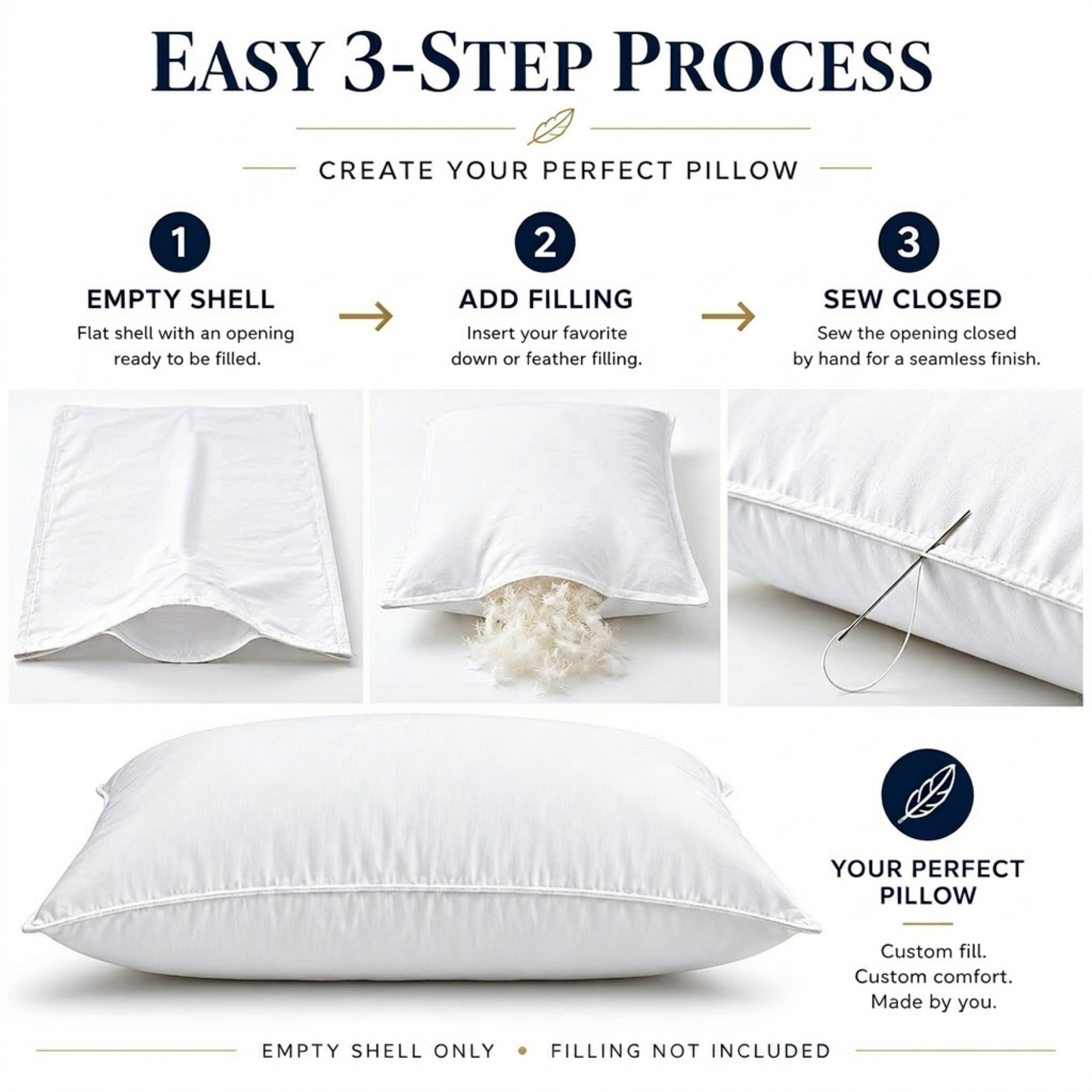 Premium Cotton Throw Pillow Shells