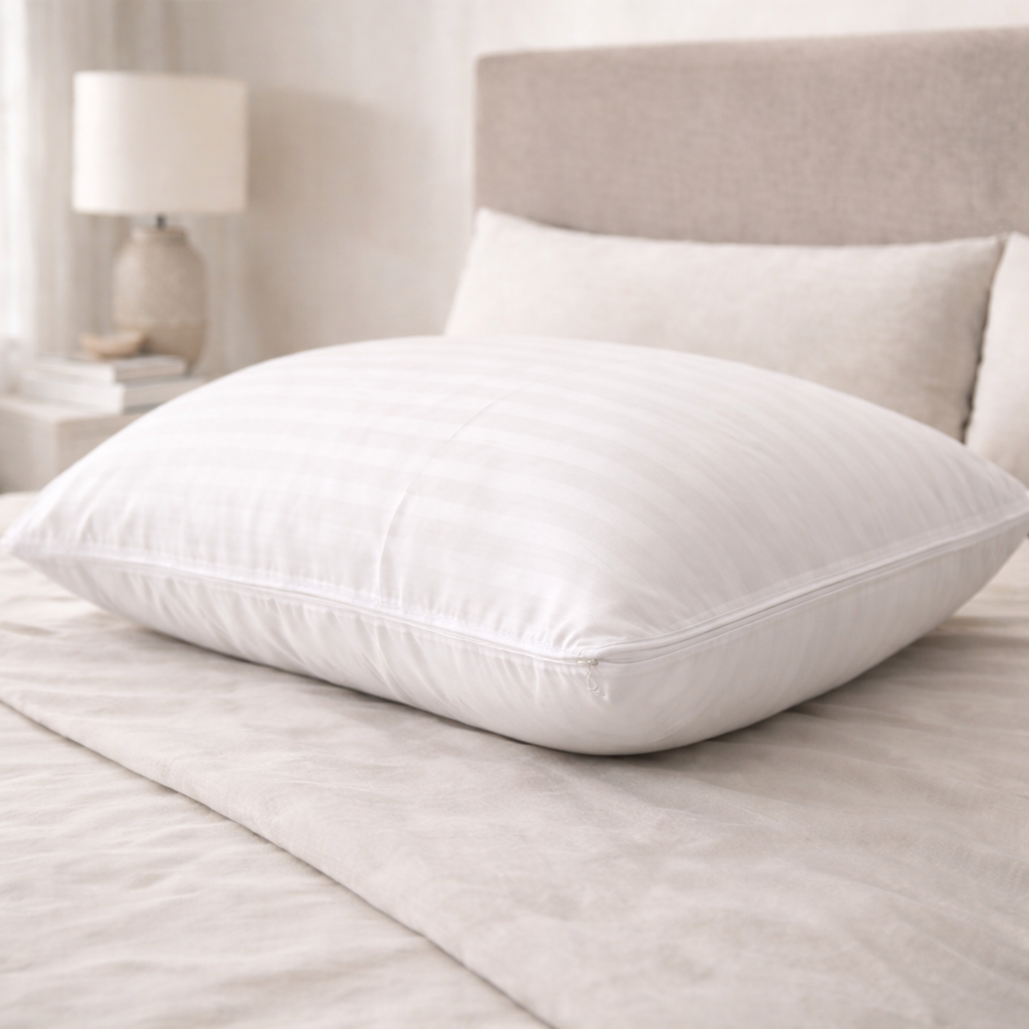 100% Cotton Zippered Pillow Protector