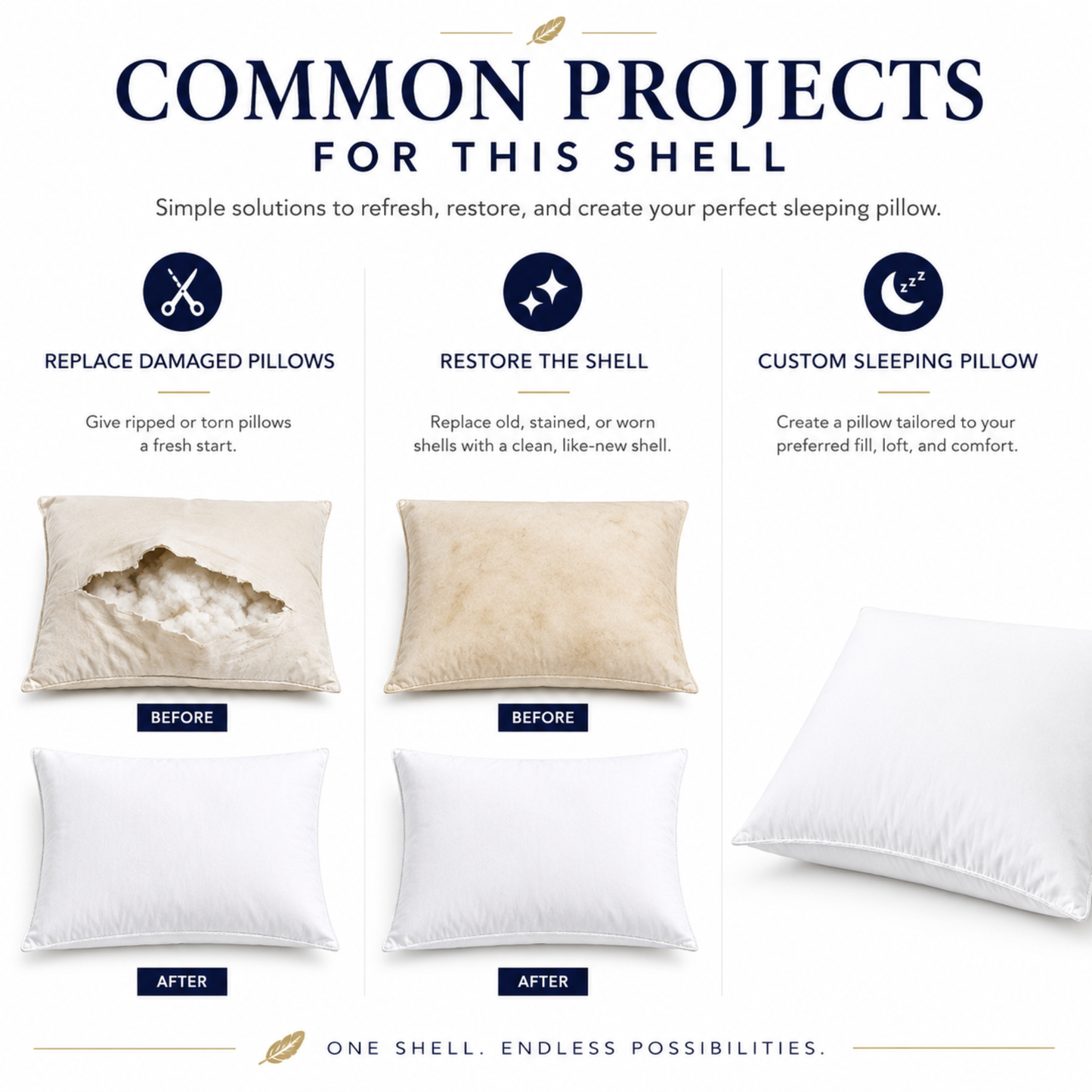 Premium Cotton Body Pillow Shells