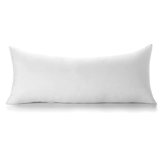 A luxurious body pillow filled with 100% goose down boasting a lofty 600 fill power, offering unparalleled softness and comfort.