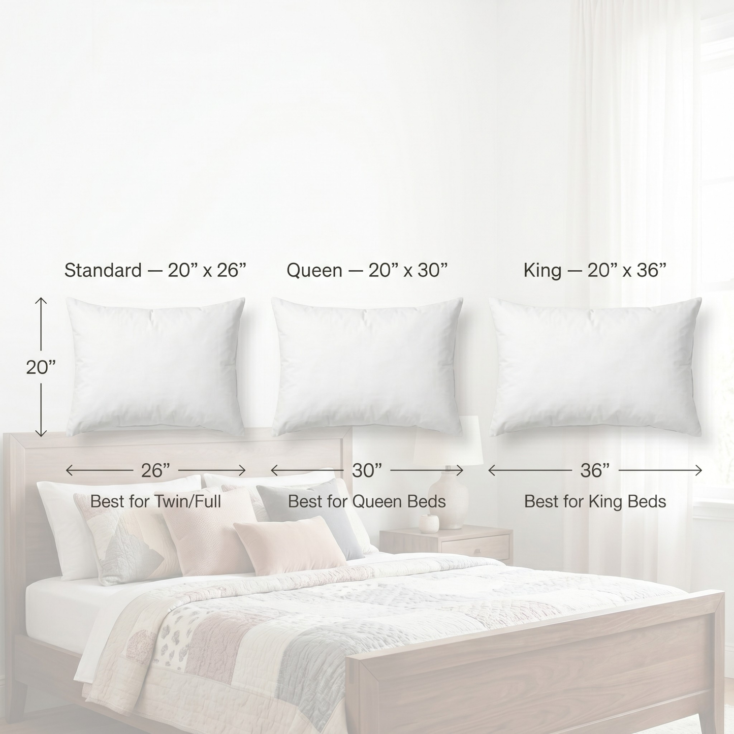 Balanced Dream 50/50 Goose Down & Feather Medium Firm Bed Pillow
