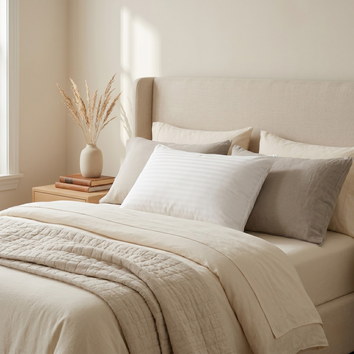 Balanced Dream 50/50 Goose Down & Feather Medium Firm Bed Pillow