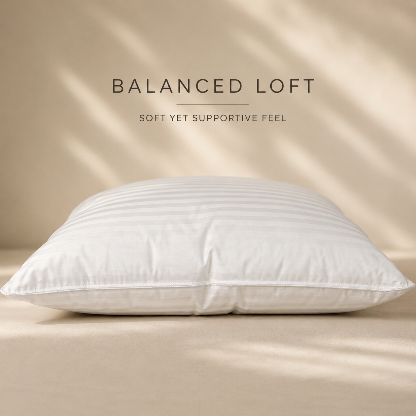 Balanced Dream 50/50 Goose Down & Feather Medium Firm Bed Pillow