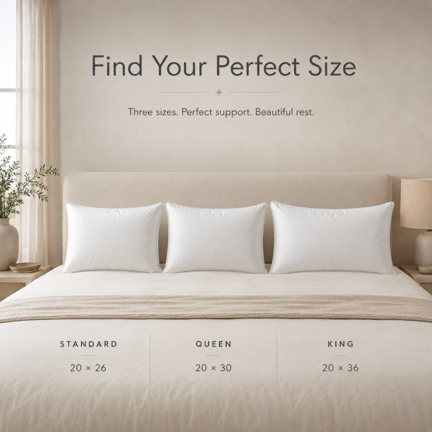 Elite Dream 550FP Down Medium/Firm Loft Pillow