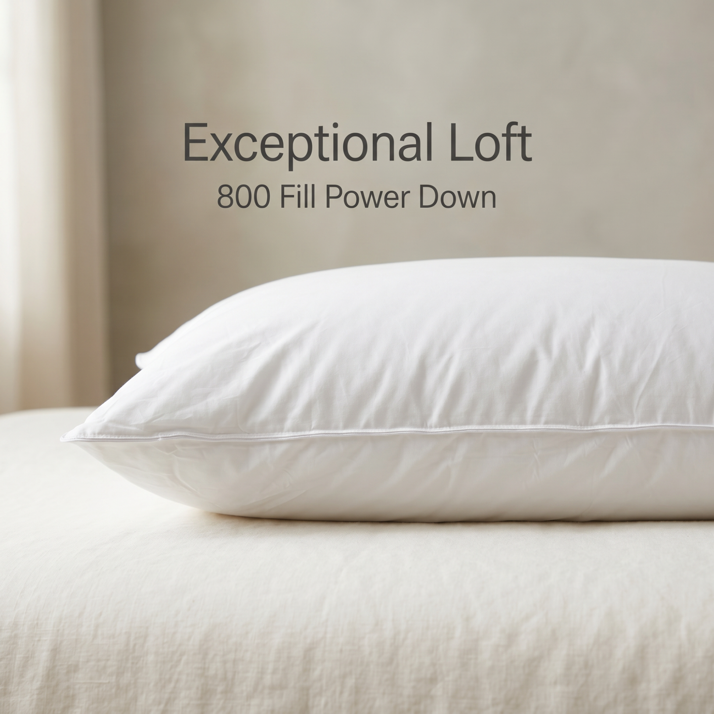 European Dream 800 Fill Power Down Pillow