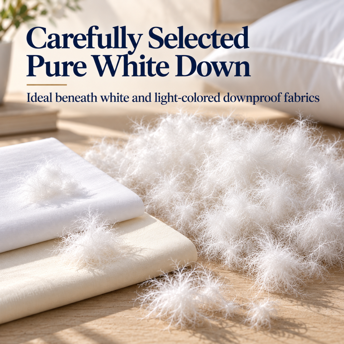 Pure White Muscovy Duck Down – 950 Fill Power