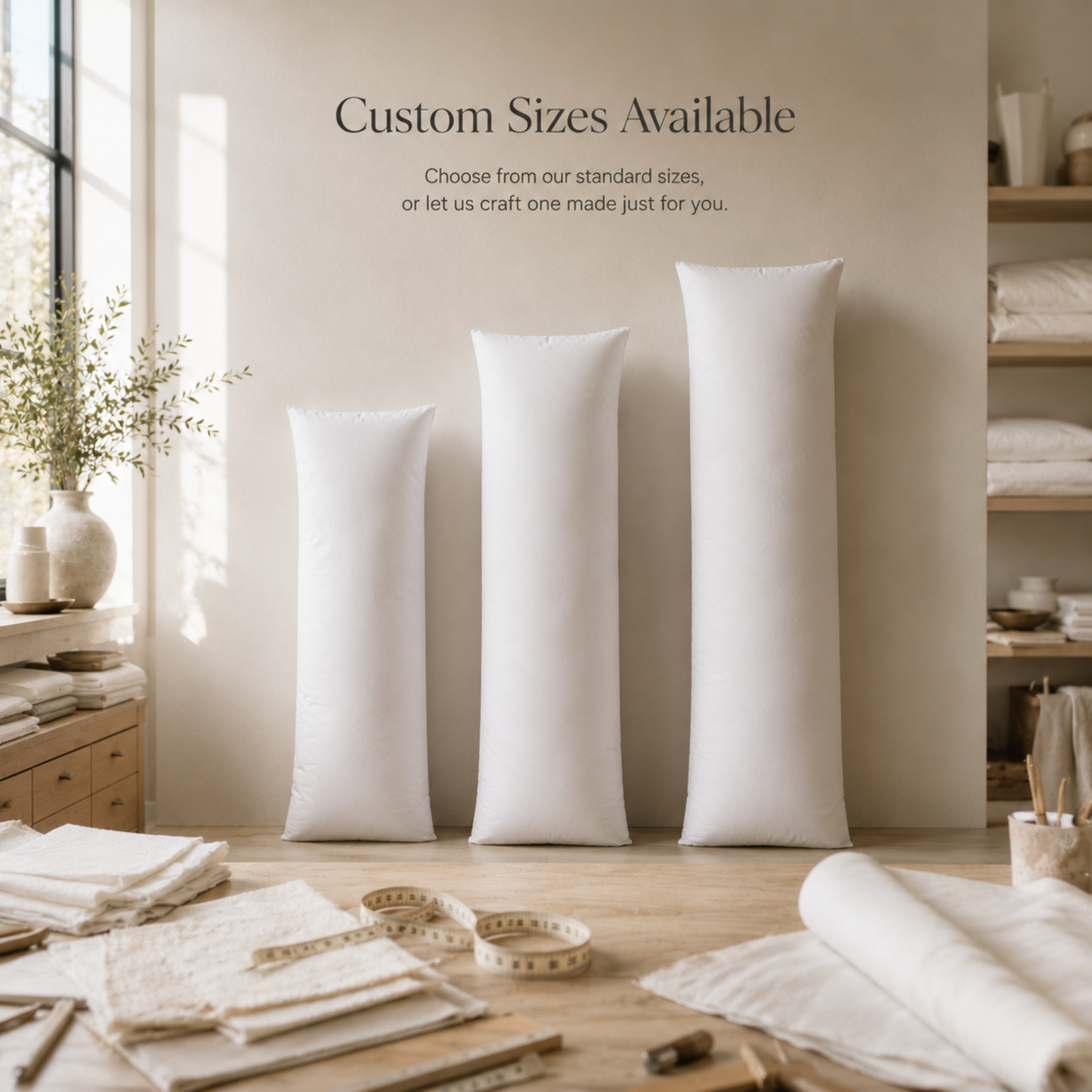 Premium Down & Feather Blend Body Pillows