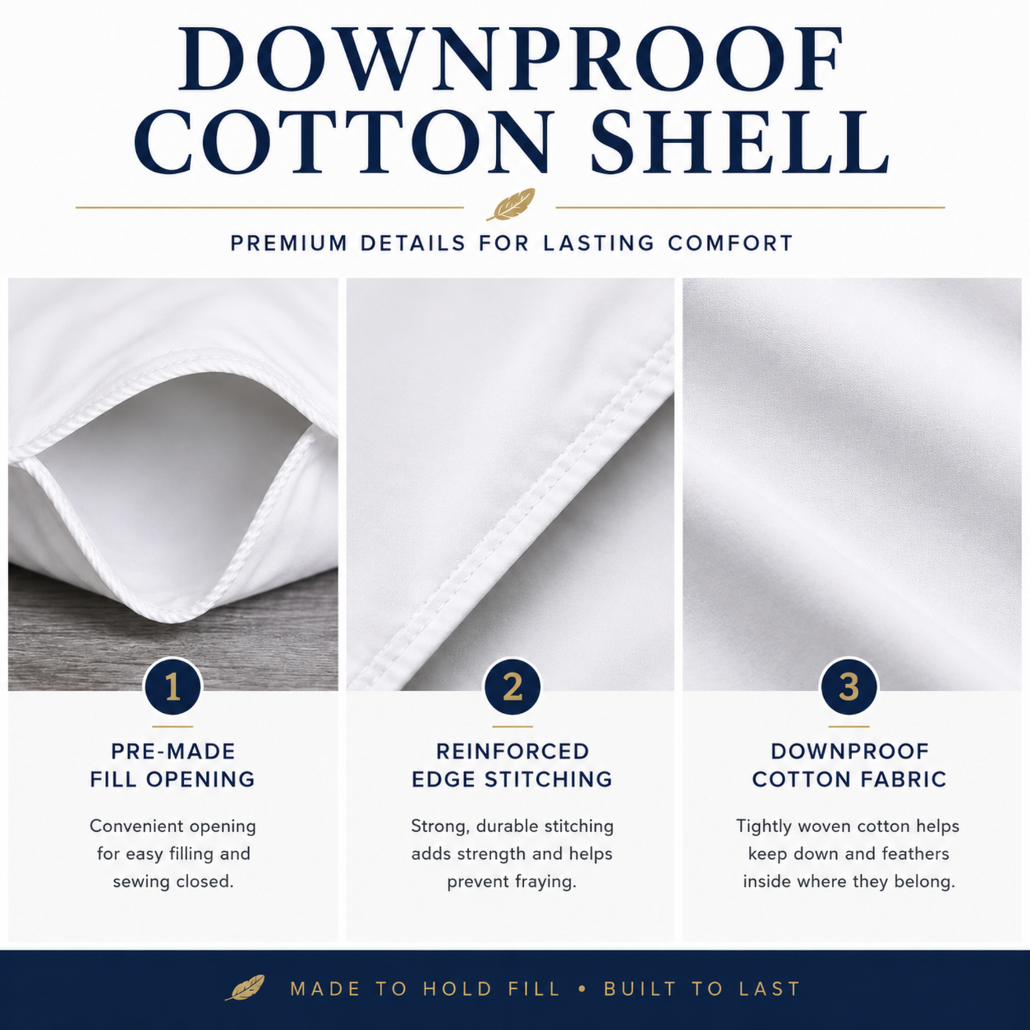 Premium Cotton Body Pillow Shells
