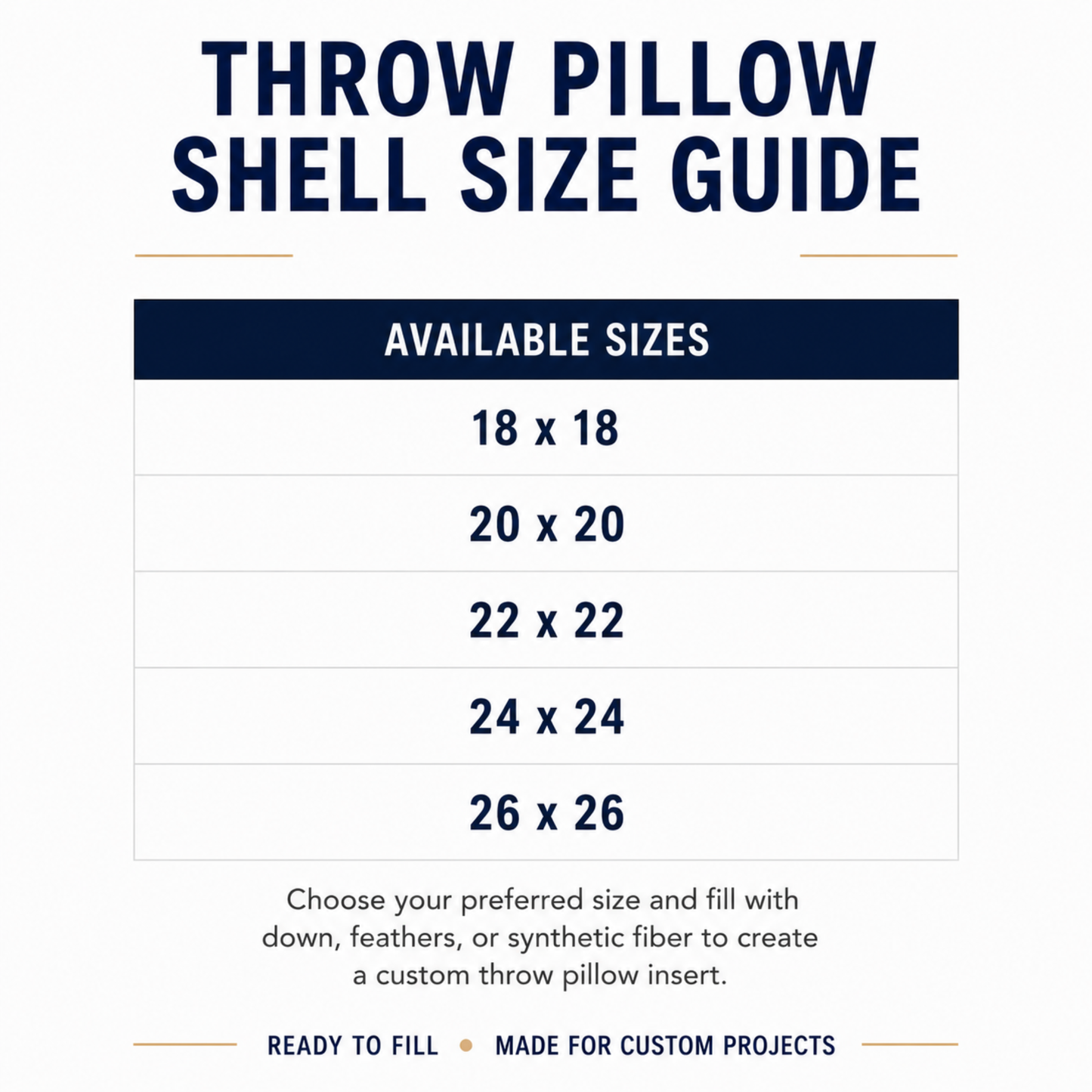 Premium Cotton Throw Pillow Shells